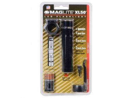 MAGLITE XL50 LED с три батерии ААА, тактически комплект